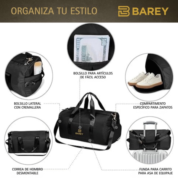 Bolso Deportivo - Viaje - Bolsillo para humedo - Seco - Zapatillas - Image 7