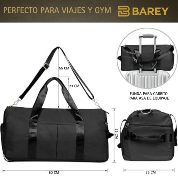 Bolso Deportivo - Viaje - Bolsillo para humedo - Seco - Zapatillas - Image 9