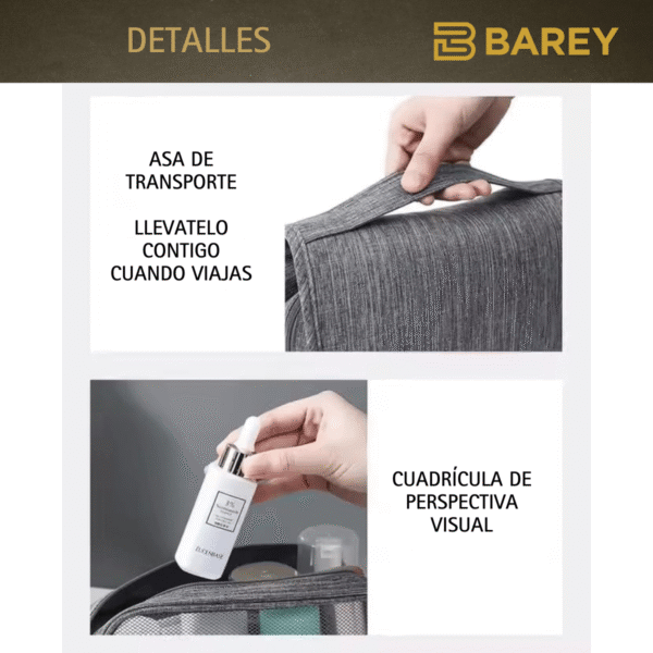 Neceser De Viaje Porta Cosmetico Bolso Organizador De Baño - Image 15