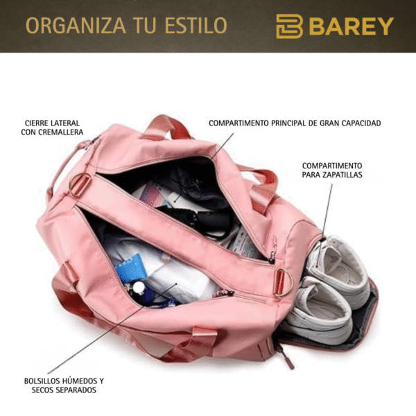 Bolso Deportivo - Viaje - Bolsillo para humedo - Seco - Zapatillas