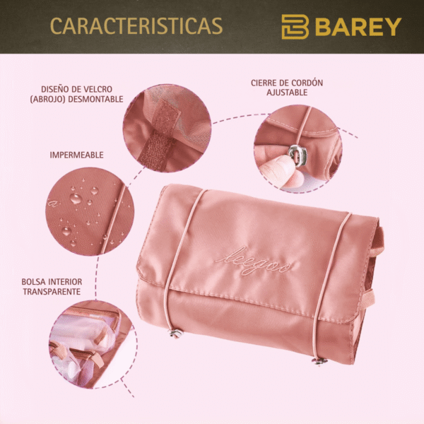 Organizador De Cosméticos De Viaje 4 Compartimientos - Image 2