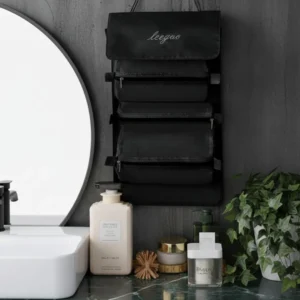 Organizador De Cosméticos De Viaje 4 Compartimientos Negro