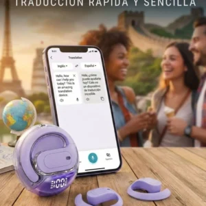 Auriculares Bluetooth Traductores Lila