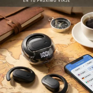 Auriculares Bluetooth Traductores Negro