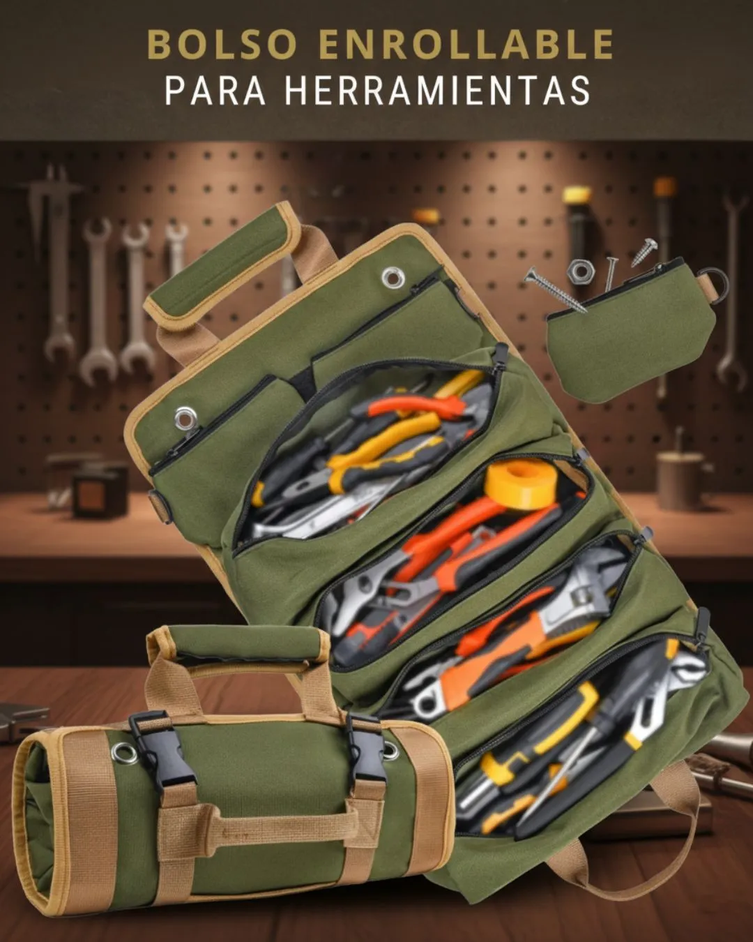 Bolso Enrollable para Herramientas