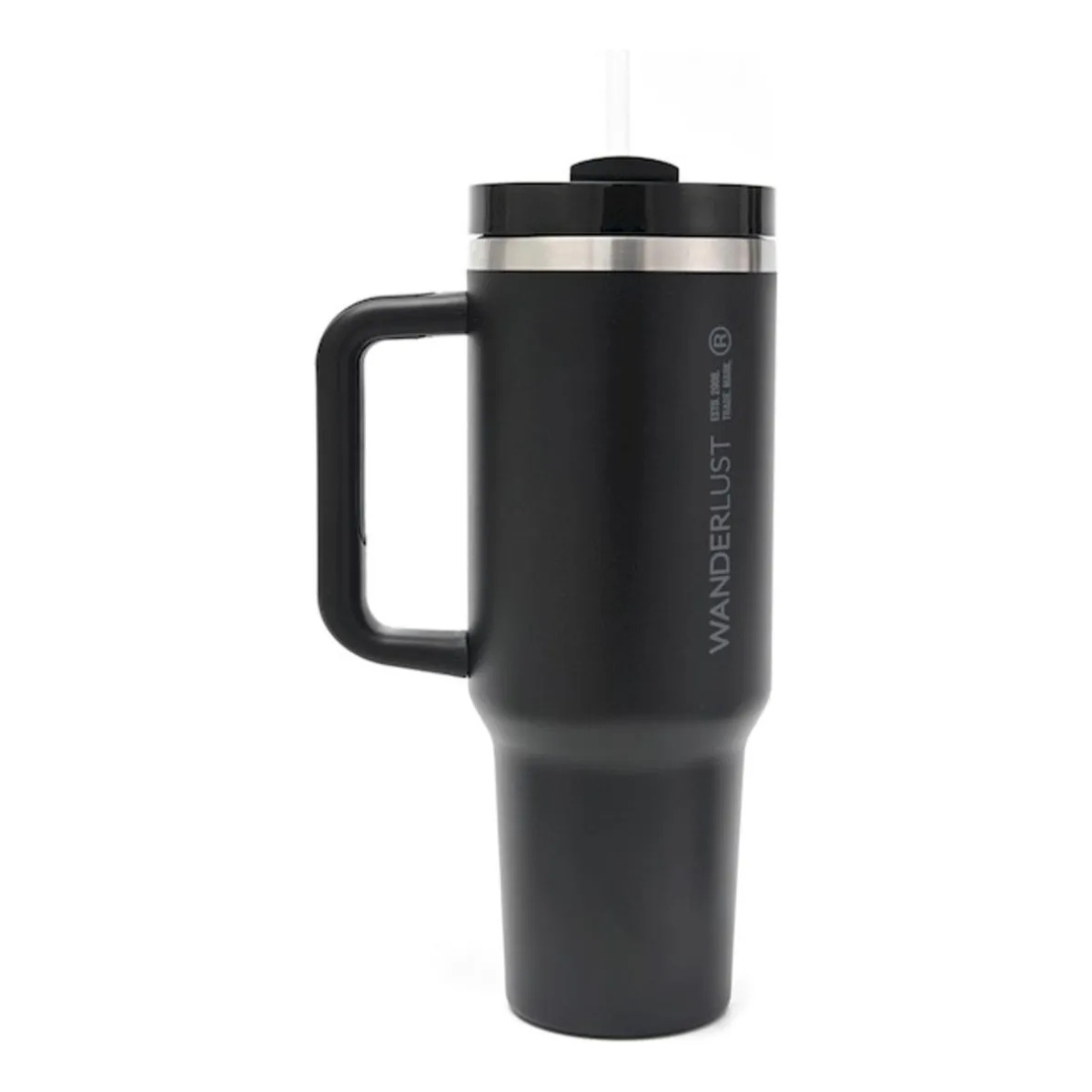 Vaso Térmico WANDERLUST con Bombilla 1200ml - Negro - Image 13