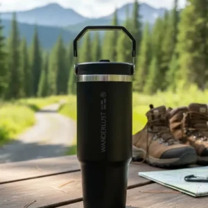 Vaso Térmico WANDERLUST con Pico 900ml - Negro