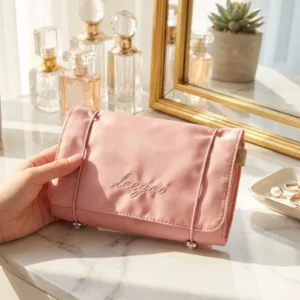 Organizador De Cosméticos De Viaje 4 Compartimientos Rosa