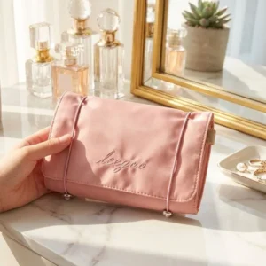 Organizador De Cosméticos De Viaje 4 Compartimientos Rosa