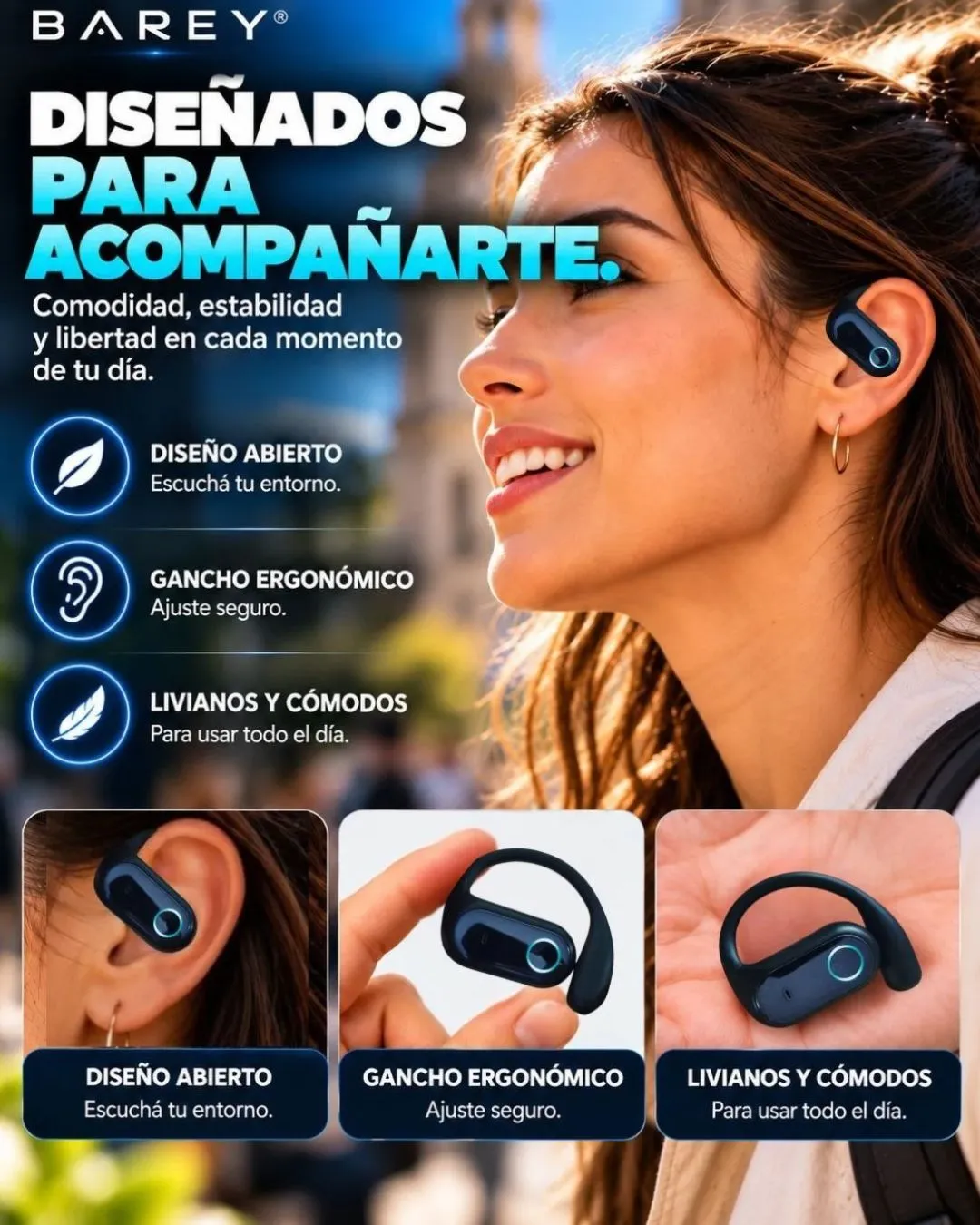 Auriculares Traductores Bluetooth 6.1 YYK-Q17 - BAREY - Image 8